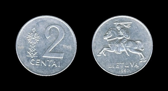 Lithuania Litva 2 Centai 1991