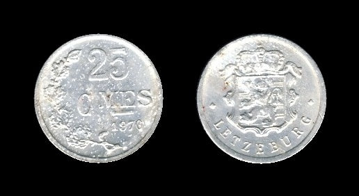 Luxembourg Luksemburg 25 Centimes 1970