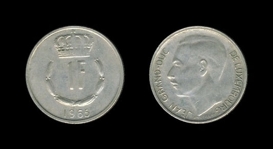 Luxembourg Luksemburg 1 Franc 1965