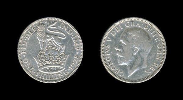 United Kingdom Velika Britanija 1 Shilling 1928