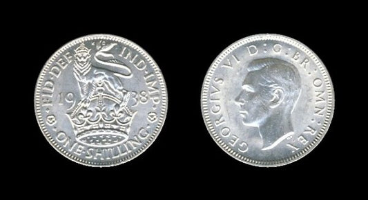 United Kingdom Velika Britanija 1 Shilling 1938 E