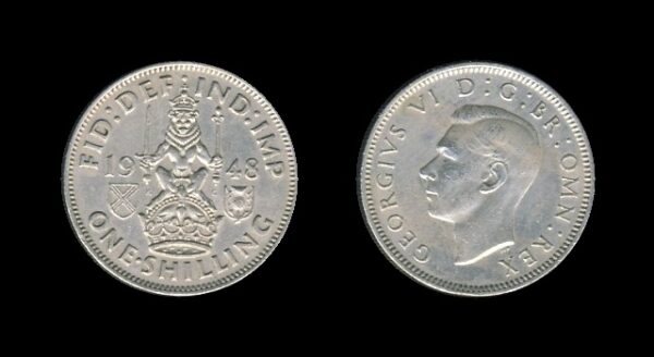 United Kingdom Velika Britanija 1 Shilling 1948 S