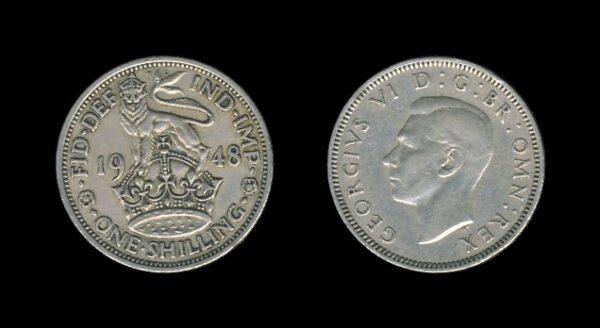 United Kingdom Velika Britanija 1 Shilling 1948 E