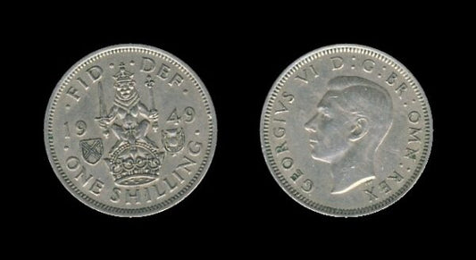 United Kingdom Velika Britanija 1 Shilling 1949 S