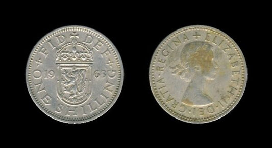 United Kingdom Velika Britanija 1 Shilling 1963 S – Queen Elizabeth II