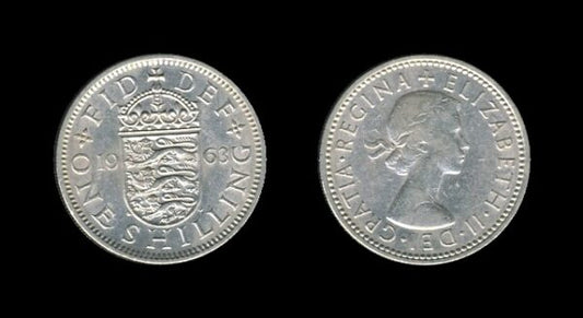 United Kingdom Velika Britanija 1 Shilling 1963 E – Queen Elizabeth II