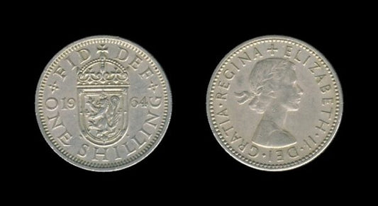 United Kingdom Velika Britanija 1 Shilling 1964 S – Queen Elizabeth II