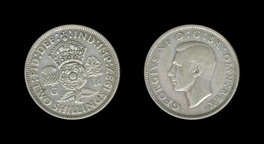 United Kingdom Velika Britanija 2 Shillings 1937