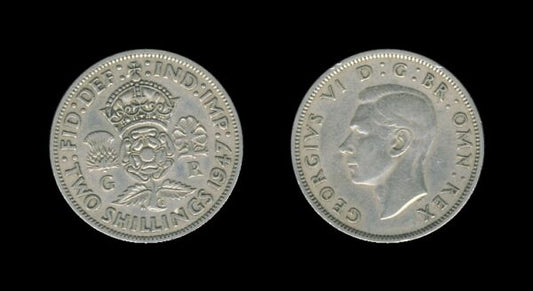 United Kingdom Velika Britanija 2 Shillings 1947