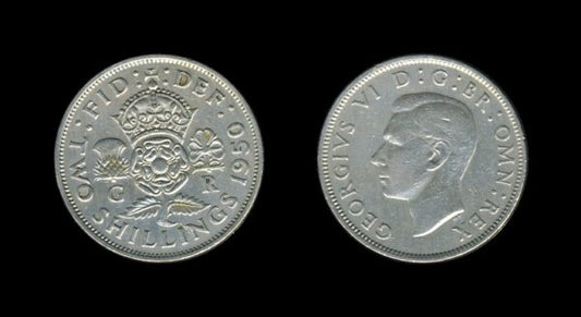 United Kingdom Velika Britanija 2 Shillings 1950