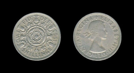 United Kingdom Velika Britanija 2 Shillings 1963 – Queen Elizabeth II