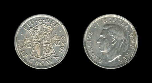 United Kingdom Velika Britanija 1/2 Crown 1949