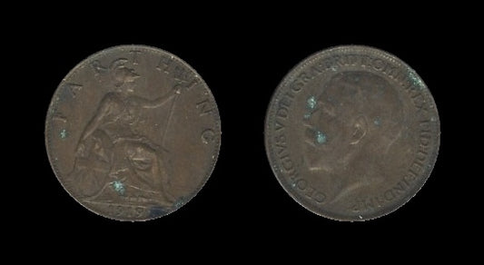 United Kingdom Velika Britanija 1 Farthing 1919