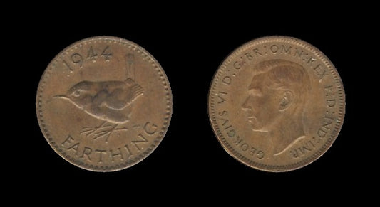 United Kingdom Velika Britanija 1 Farthing 1944