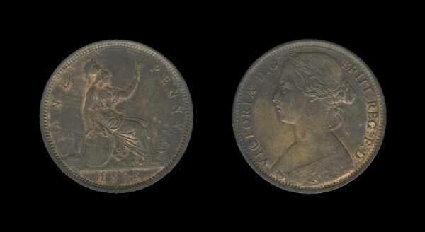 United Kingdom Velika Britanija 1 Penny 1862