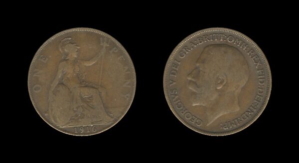 United Kingdom Velika Britanija 1 Penny 1916