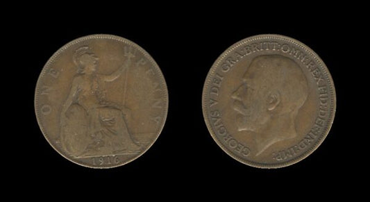 United Kingdom Velika Britanija 1 Penny 1916