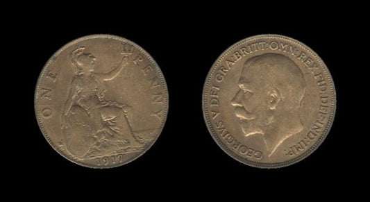 United Kingdom Velika Britanija 1 Penny 1917