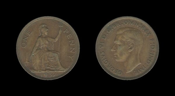 United Kingdom Velika Britanija 1 Penny 1937