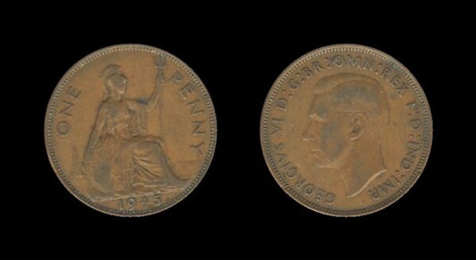 United Kingdom Velika Britanija 1 Penny 1945