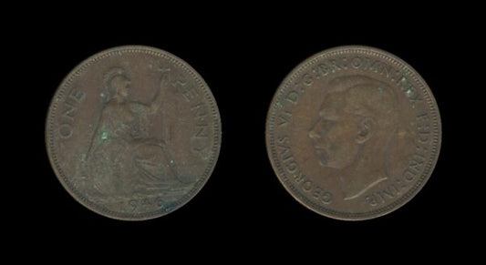 United Kingdom Velika Britanija 1 Penny 1946