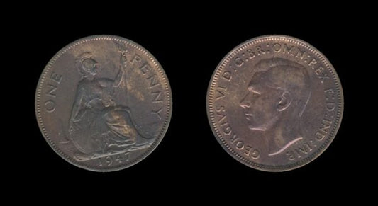 United Kingdom Velika Britanija 1 Penny 1947