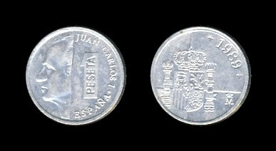 Spain Španjolska 1 Peseta 1989