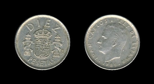 Spain Španjolska 10 Pesetas 1984