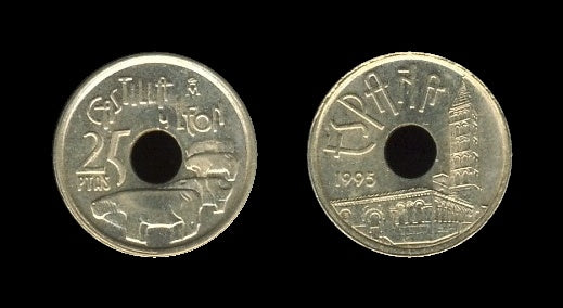 Spain Španjolska 25 Pesetas 1995