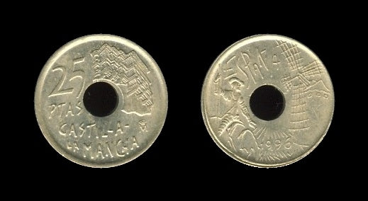 Spain Španjolska 25 Pesetas 1996