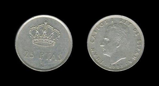 Spain Španjolska 25 Pesetas 1983