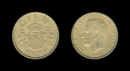 Spain Španjolska 100 Pesetas 1984