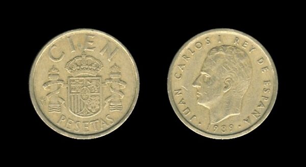 Spain Španjolska 100 Pesetas 1989