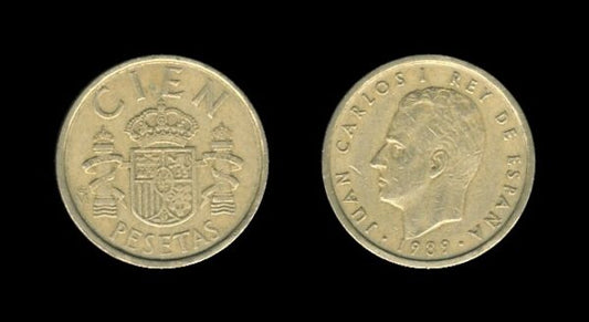 Spain Španjolska 100 Pesetas 1989