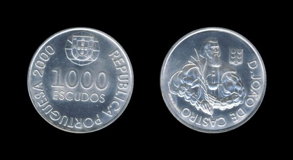 Portugal 1000 Escudos 2000 – D Joao de Castro