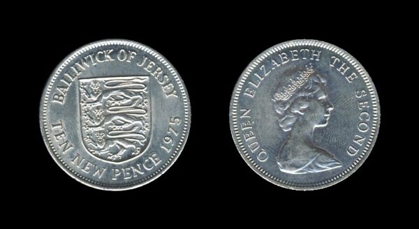 Jersey 10 New Pence 1975 – Queen Elizabeth II