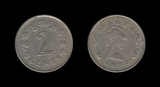 Malta 2 Cents 1972