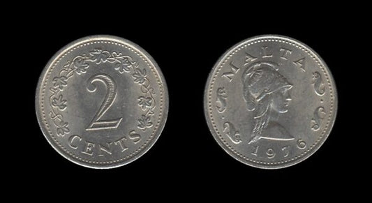 Malta 2 Cents 1976