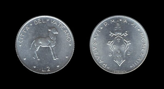 Vatican City Vatikan 2 Lire 1973 – Pavlvs VI