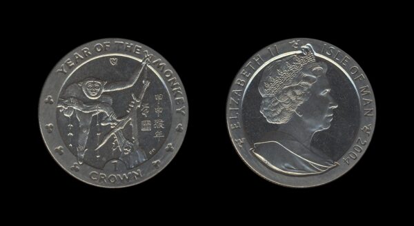 Isle of Man 1 Crown 2013 – Year of the Monkey – Queen Elizabeth II