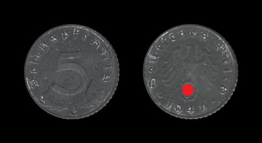 Njemačka Germany 3. Reich 5 Reichspfennig 1941 J