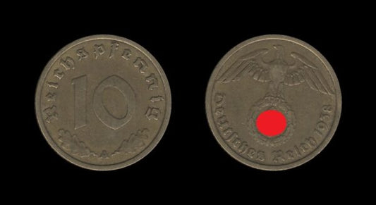 Njemačka Germany 3. Reich 10 Reichspfennig 1938 A