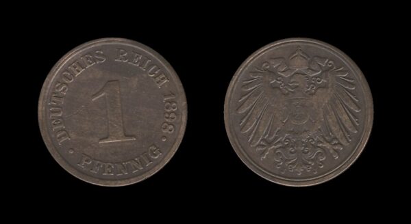 Njemačka Germany 1 Pfennig 1898 J – Wilhelm II