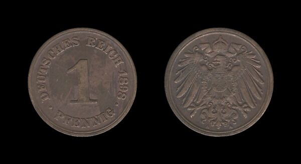 Njemačka Germany 1 Pfennig 1898 A – Wilhelm II