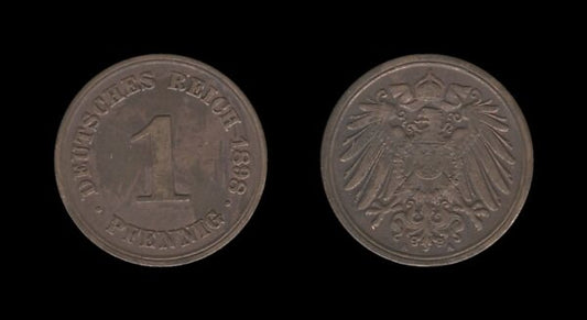 Njemačka Germany 1 Pfennig 1898 A – Wilhelm II