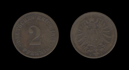 Njemačka Germany 1 Pfennig 1875 C – Wilhelm I