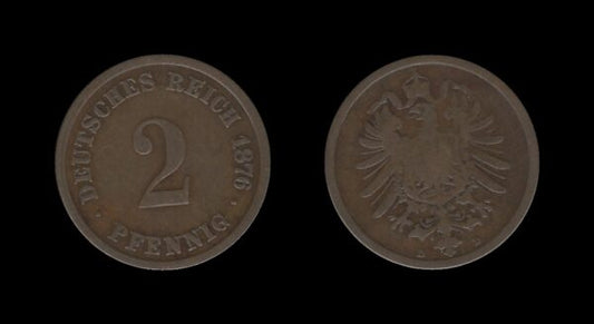 Njemačka Germany 1 Pfennig 1876 D – Wilhelm I