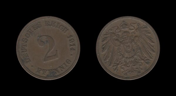 Njemačka Germany 1 Pfennig 1914 G – Wilhelm II