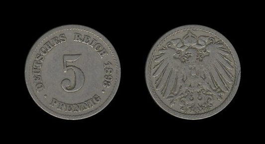 Njemačka Germany 5 Pfennig 1893 F – Wilhelm II