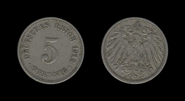 Njemačka Germany 5 Pfennig 1912 A – Wilhelm II